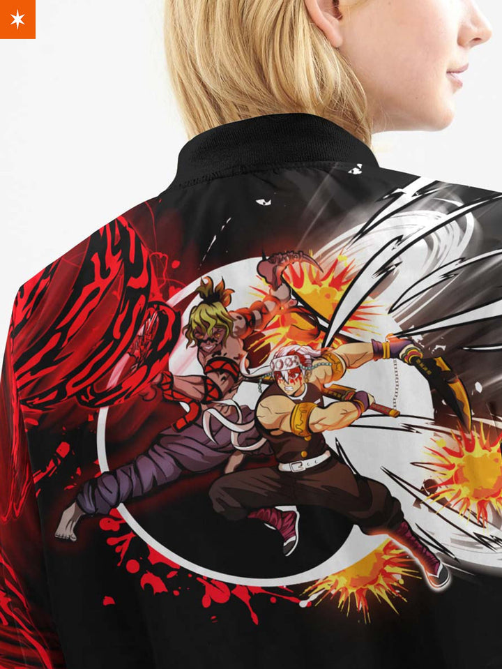 Fandomaniax - Yin Yang Uzui Gyutaro Bomber Jacket