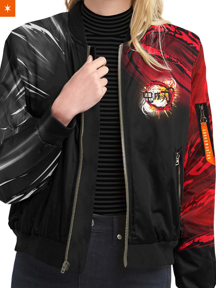 Fandomaniax - Yin Yang Uzui Gyutaro Bomber Jacket