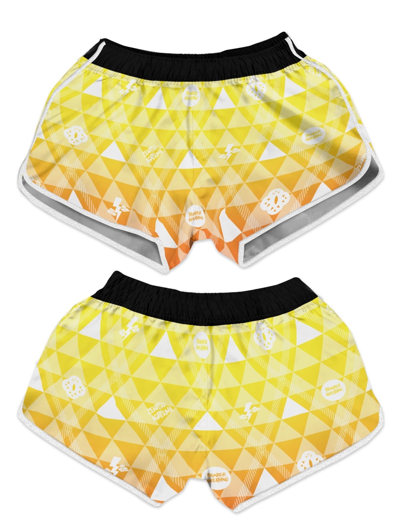 Fandomaniax - Zenitsu Plaid Women Beach Shorts