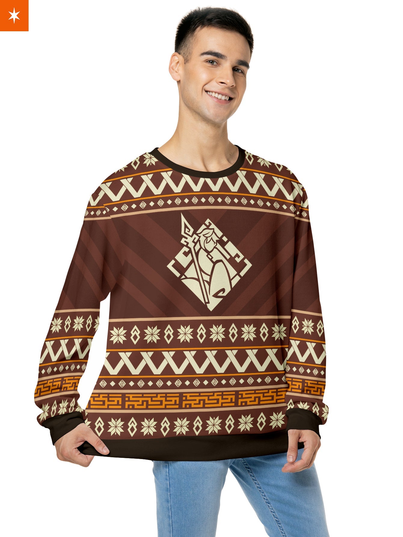 Fandomaniax - Zhongli Xmas Unisex Wool Sweater